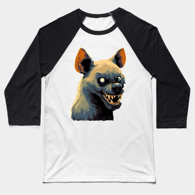 Zambia hyena Baseball T-Shirt by TomFrontierArt